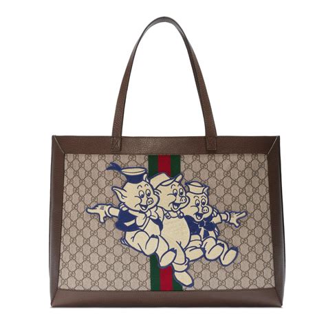 gucci pig tote bag